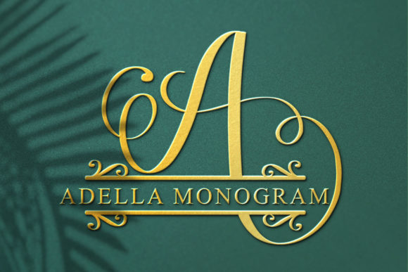Adella Monogram Font for Web Design