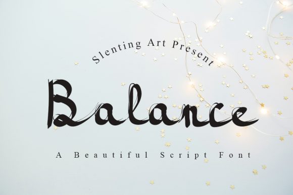Balance: A Handwritten Font for Modern Editorial Design