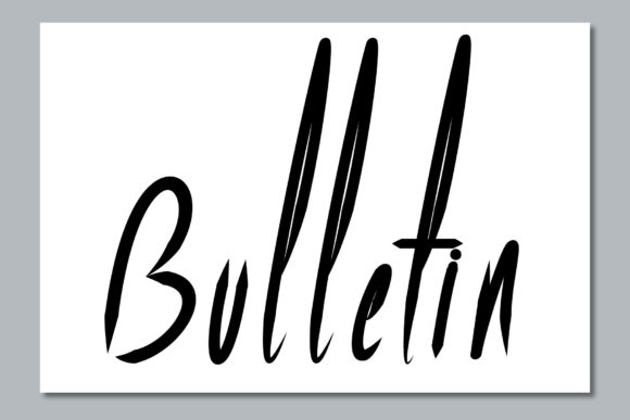 Bulletin Script Font for Web Design