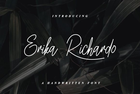 Erika Richardo: A Timeless Script Font for Modern Editorial Design