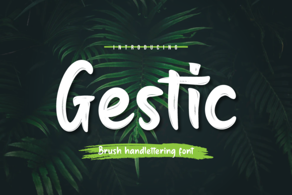 Gestic: A Handwritten Font for Editorial Design