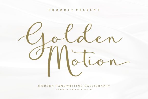 Golden Motion: A Handwritten Font for Impactful Branding