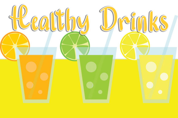 Healthy Drinks Font for Campaign Creatives