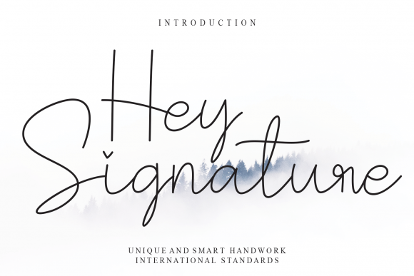 Hey Signature: A Delicate Handwritten Font for Modern Branding