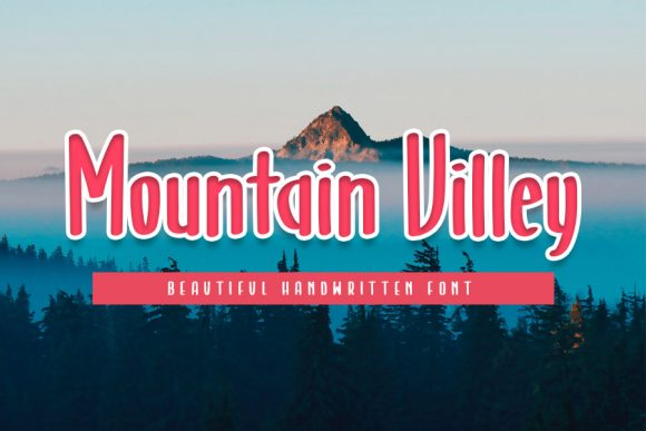 Mountain Villey: A Handwritten Font for Thoughtful Design
