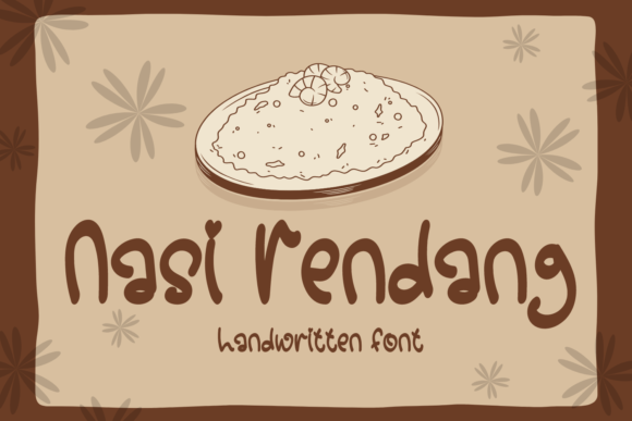 Nasi Rendang: A Handwritten Font for Editorial Charm
