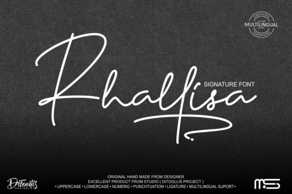 Rhallisa: A Stylish Handwritten Font for Craft Creations