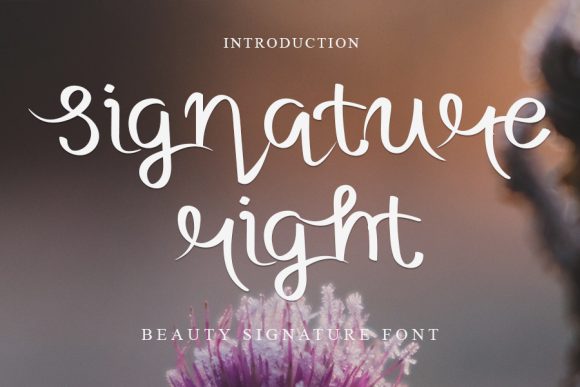 Signature Right: A Luxurious Handwritten Font for Craft Creations