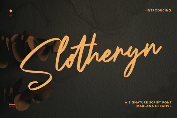 Slotheryn: A Handwritten Font for Modern Editorial Design