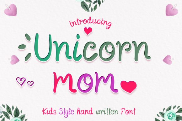Unicorn Mom Font for Web and Digital Design